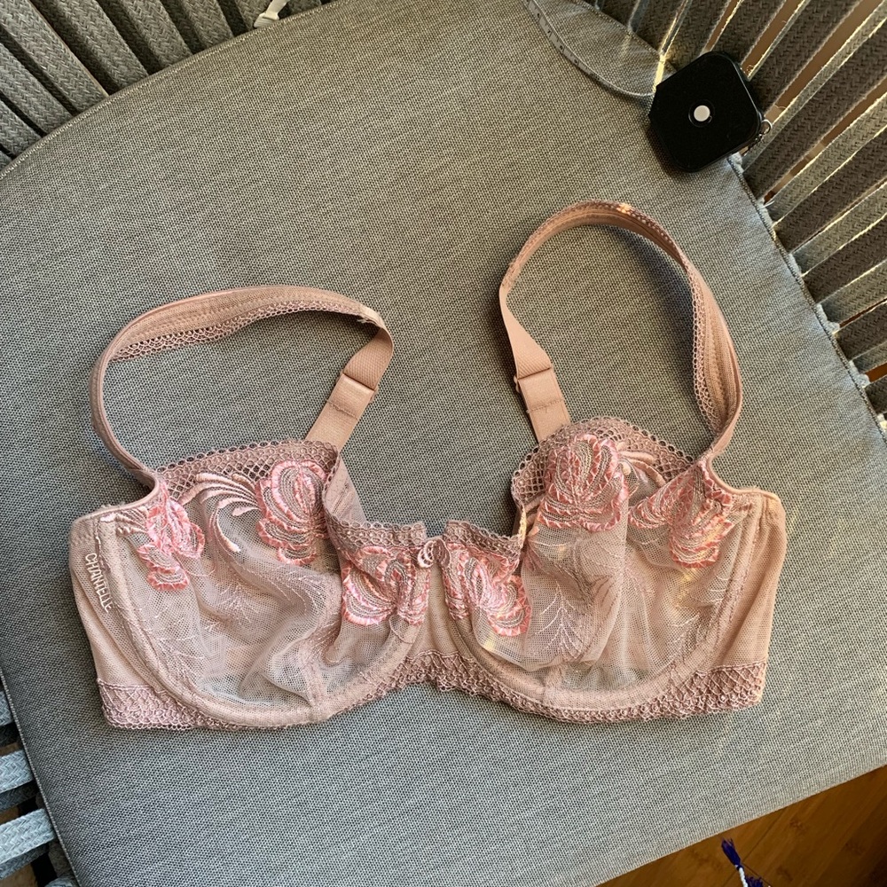 Nordstrom Chantelle  made in 🇫🇷 France , Rose Lace Bra